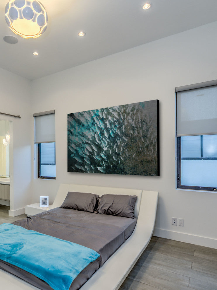 "School" Print on Brushed Aluminum, 36"x24"