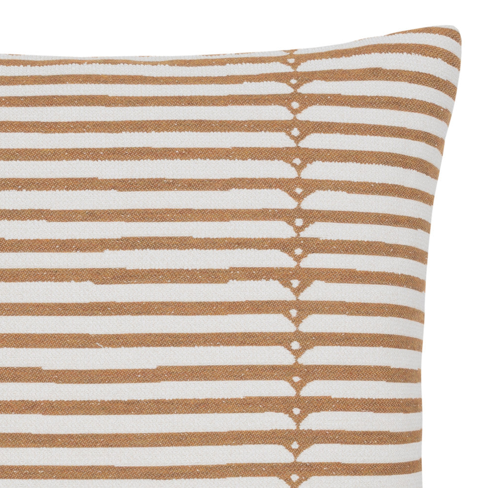 Sincerity Caramel Indoor/Outdoor Performance Pillow, 20"x20"