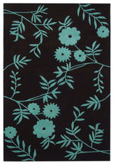 Safavieh Soho Soh774B Floral Rug, Brown/Teal, 5'0"x8'0"