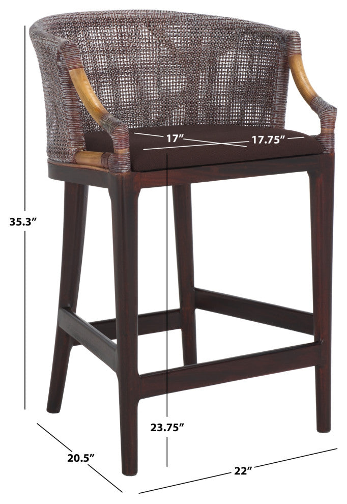 Safavieh Brando Counter Stool, Brown