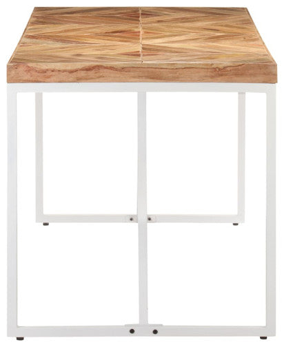 vidaXL Dining Table Kitchen Dining Room Table Solid Acacia and Mango Wood