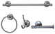 Edgerton Collection 4 Piece Bathroom Hardware Set, Satin Nickel