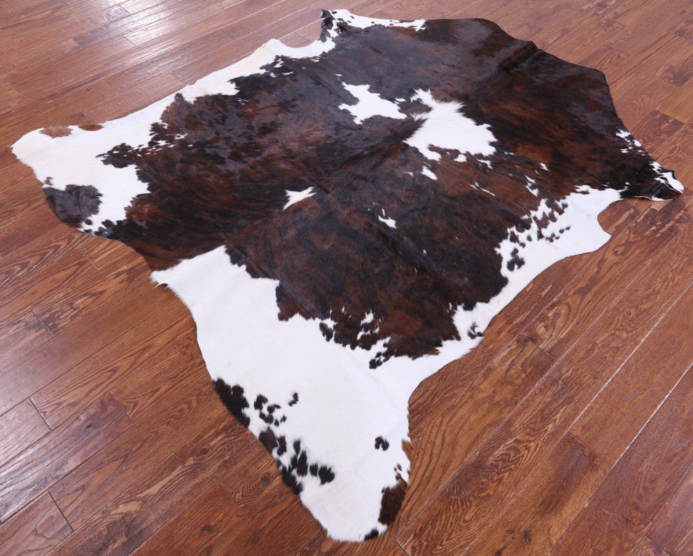 6' 8" X 6' 3" Natural Cowhide Rug C1951