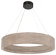 Baum Small Chandelier, Brushed Oak