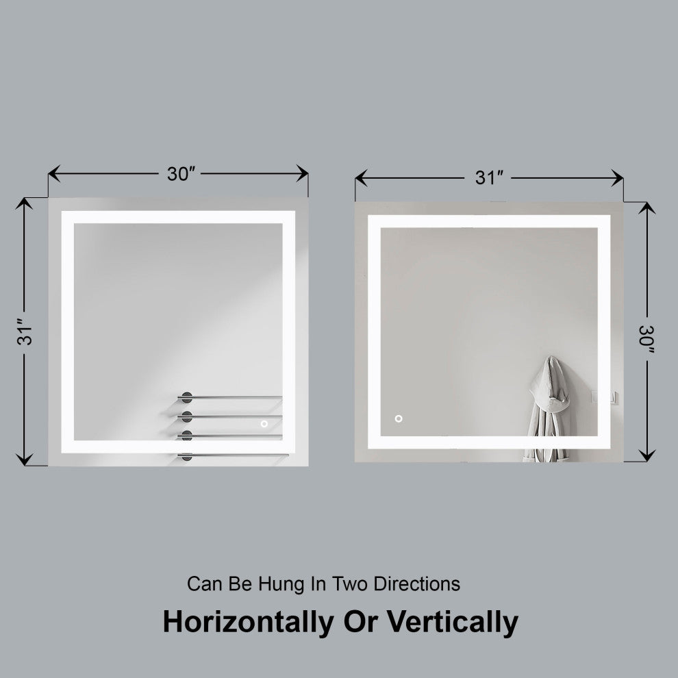 Ketti LED Mirror, 30x31 or 31x30