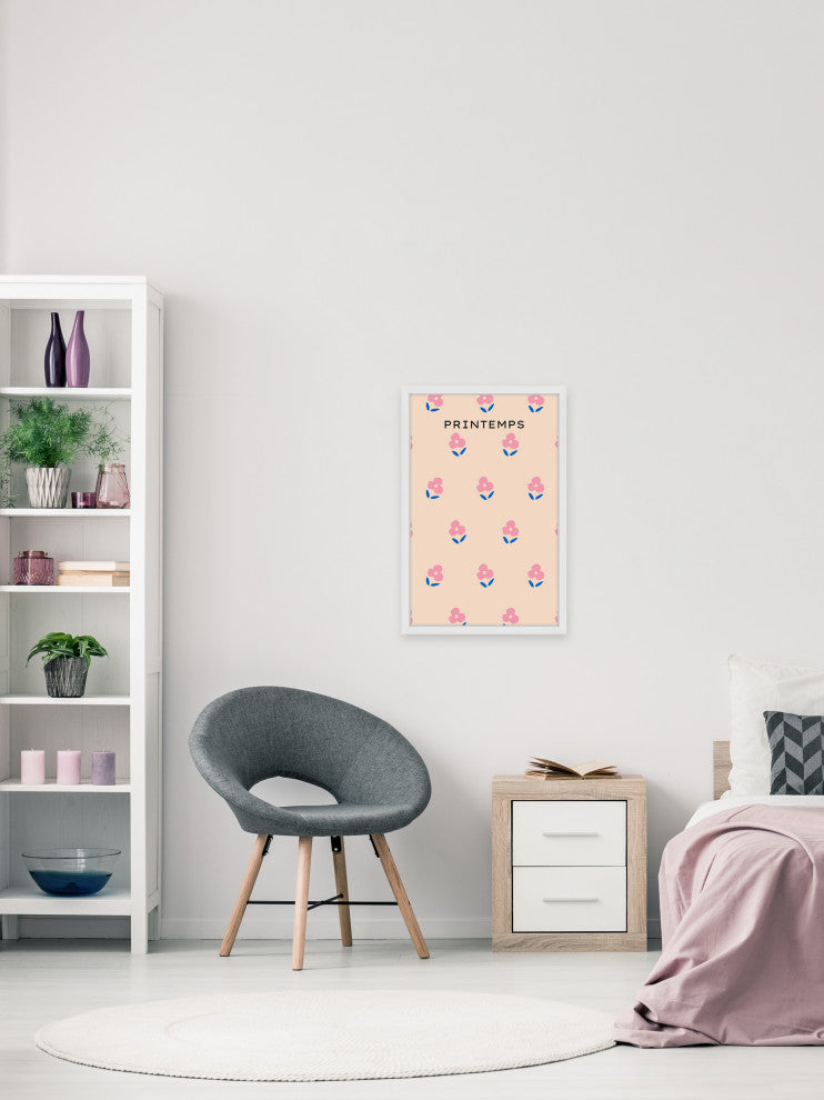 "Floral Pattern" Framed Painting Print, 20x30