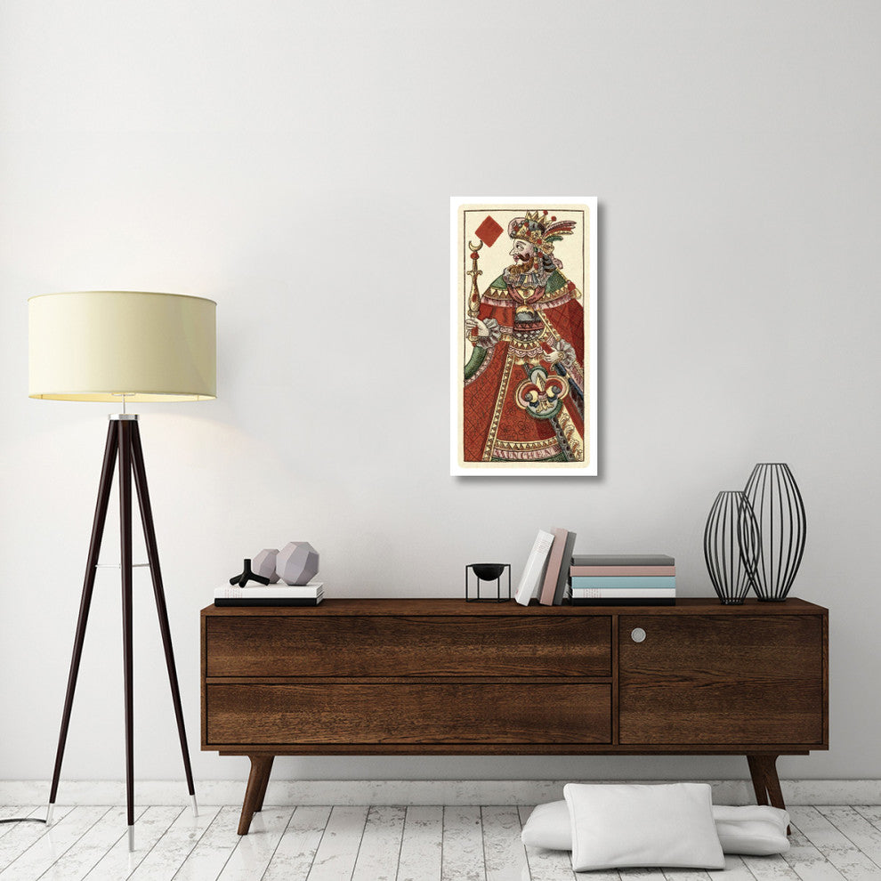 "King of Diamonds (Bauern Hochzeit Deck)" Paper Art, 20"x38"