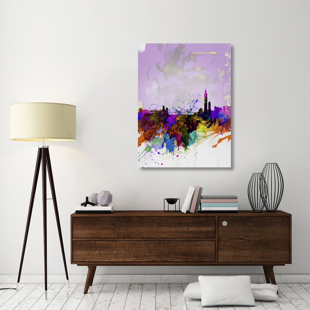 "Taipei Watercolor Skyline" Fine Art Print
