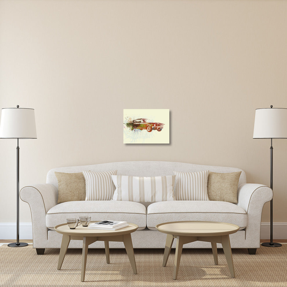 "Ford Mustang Watercolor" Fine Art Print