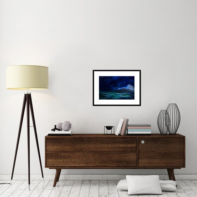 "The Island" Framed Digital Print by Willy Marthinussen, 30x22"