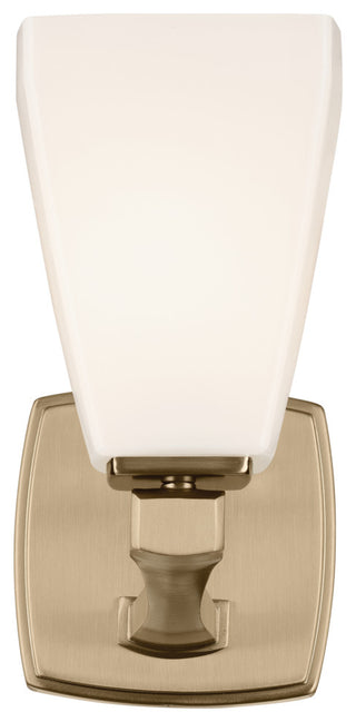 9.5" 1-Light Wall Sconce With Opal Glass