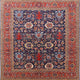 Ahgly Company Indoor Square Mid-Century Modern Area Rugs, 7' Square