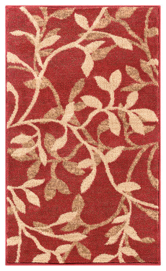 Surya Riley RLY-5011 5'3"x7'7" Rug, Tan/Dark Brown/Beige/Khaki/Dark Red