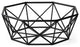 Black Geometric Metal Centerpiec Bowl