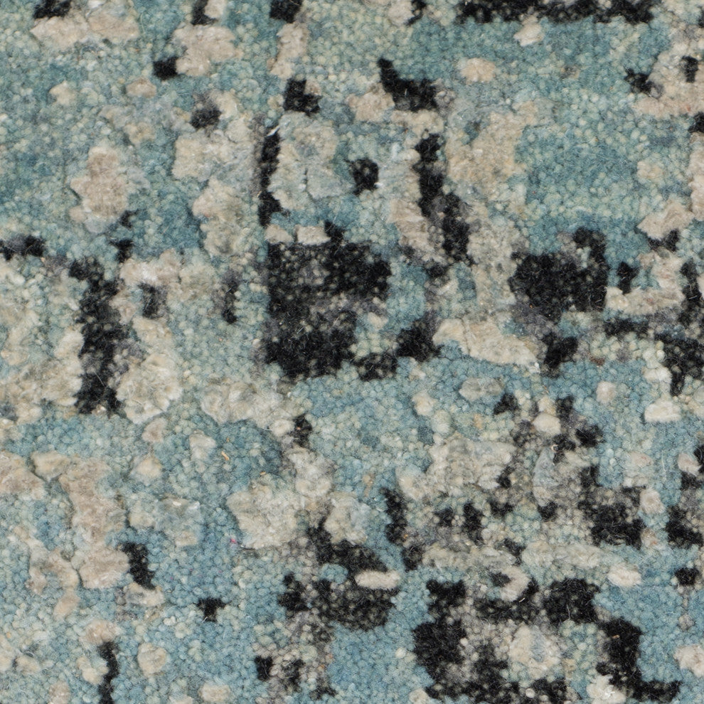 Mystique Linden Area Rug, Gray and Blue, 2' x 3', Abstract