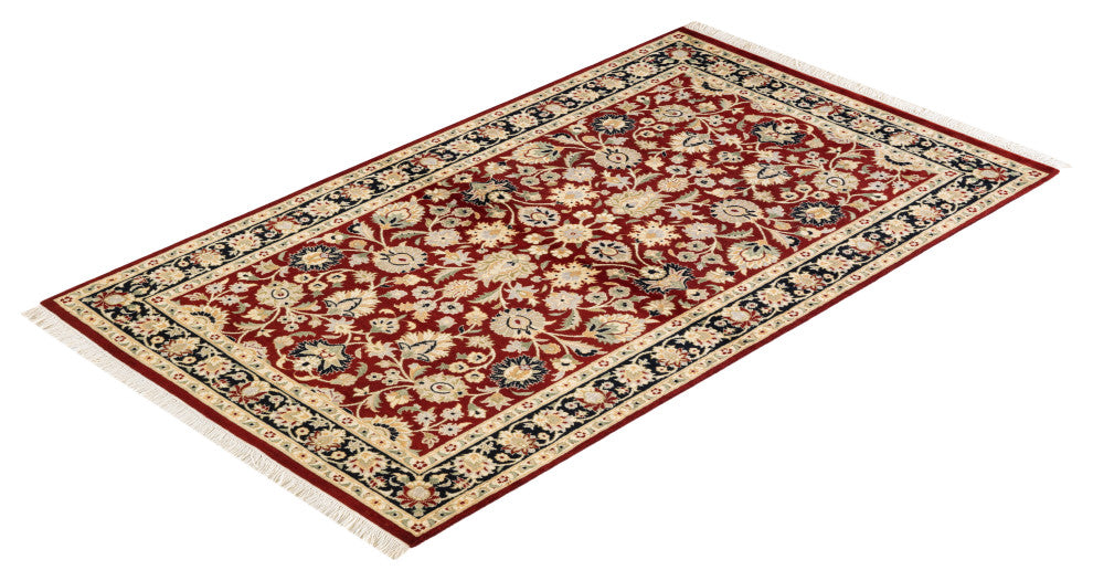 Yekyi One-of-a-Kind Hand-Knotted Area Rug Red, 3'1"x5'4"