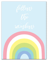 Follow The Rainbow 11x14 Canvas Wall Art
