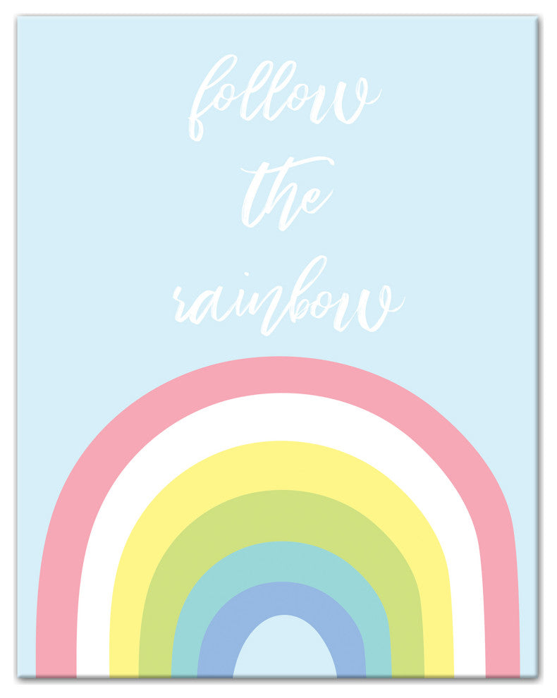Follow The Rainbow 11x14 Canvas Wall Art