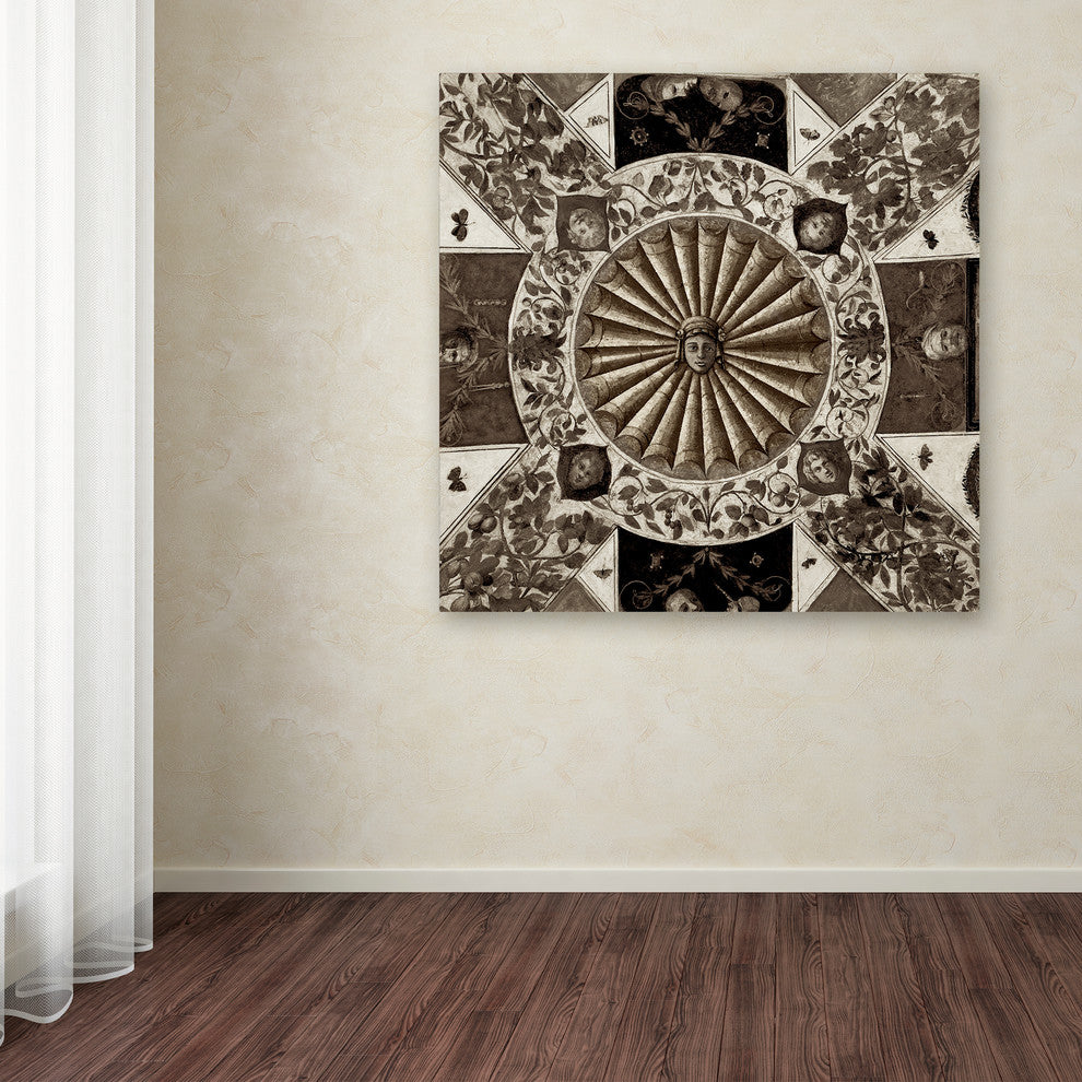 Alan Blaustein ''Giardini Italiano VII'' Canvas Art, 18x18