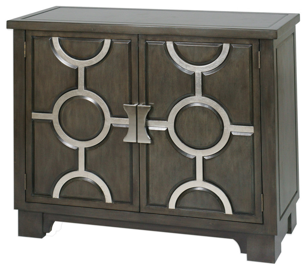 Uttermost Caine Charcoal Accent Cabinet