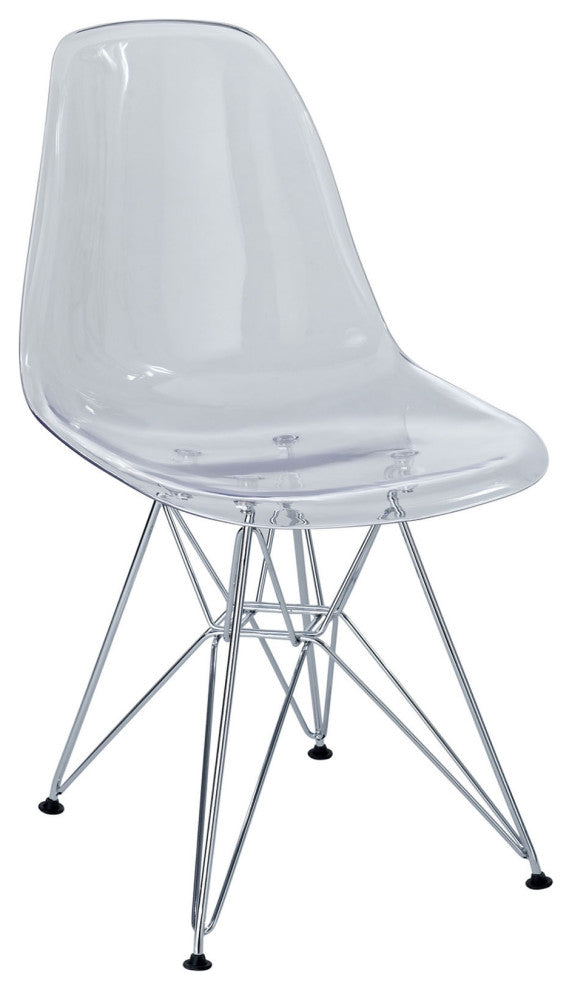 Paris Dining Side Chair, Clear
