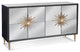 Black SmokÐµd Mirror SÐµrvÐµr Rivoli Art DÐµco Styling