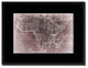 Africa Mapmaker Vintage Vivid Sepia Map Canvas, 16"x21"