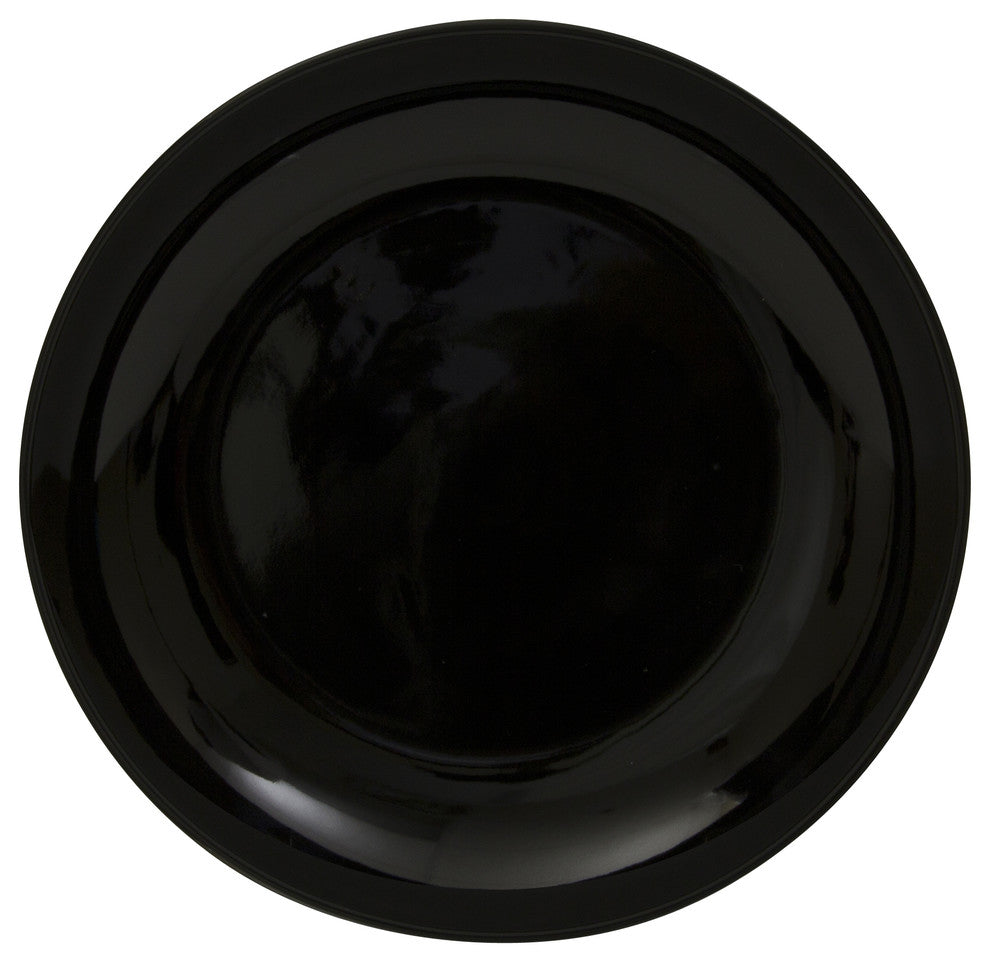 Coupe Charger Plates, Set of 6, Black