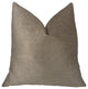 Cafe au lait Brown and Beige Luxury Throw Pillow, 20"x26" Standard