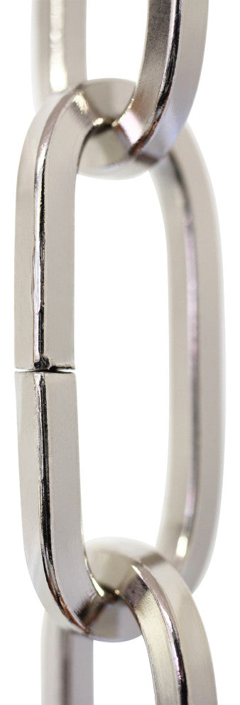RCH Hardware Steel Standard Link Chandelier Chain, 82 Reel, Polished Nickel, U45
