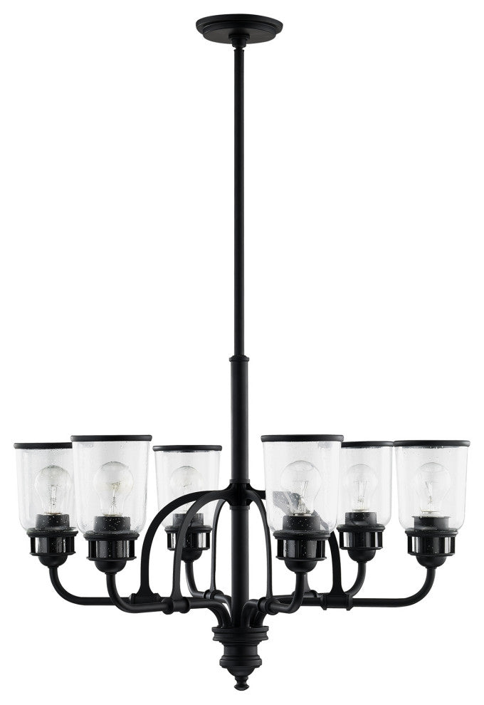 Livex Lighting Lawrenceville 6 Light Black Chandelier