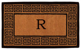 The Grecian Monogram Doormat, Extra-Thick 3'x6', Letter R