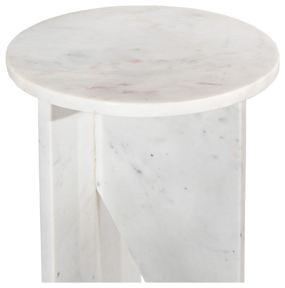 Grace Accent Table White