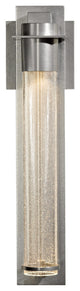 Airis Small Sconce, Sterling Finish, Seeded Clear Glass