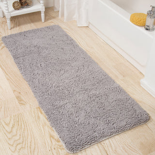 Shag Memory Foam Bath Mat, 2' x 5', Grey
