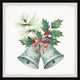"Green Bells Ring" Framed Painting Print, 12x12