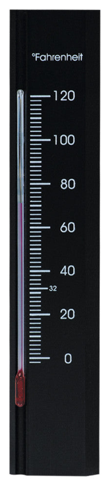 Wall Thermometer Beech Wood 7.8 inch, Black