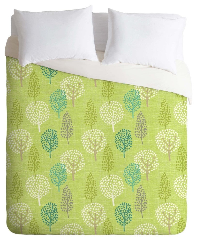 Deny Designs Wendy Kendall Linen Tree Duvet Cover - Lightweight