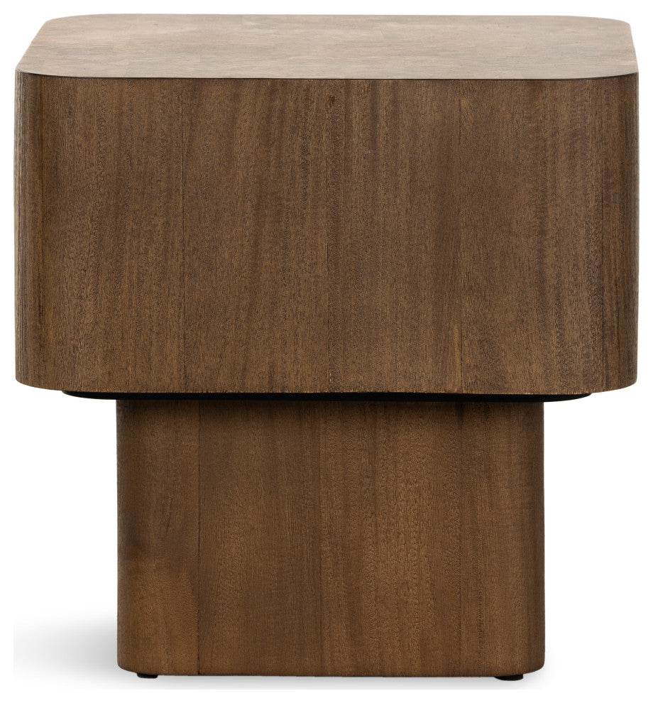 Blanco End Table-Warm Umber Burl