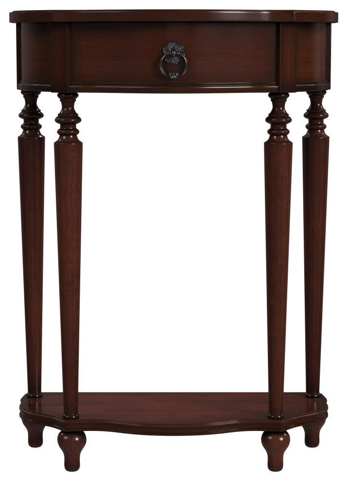 Ashby Painted Console Table, Winter Forest, Cherry Brown