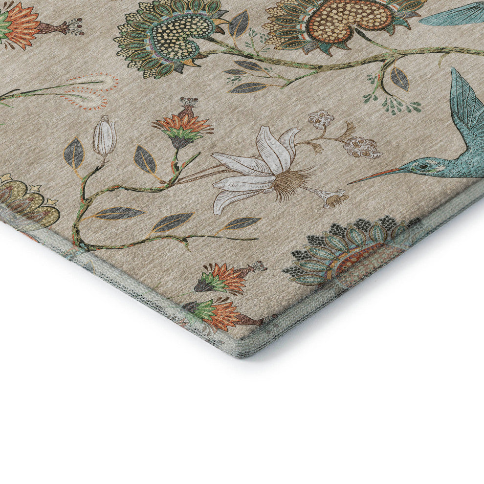 Addison Premium Washable Mayfield AMF174 beige 5' x 7'6" Rug