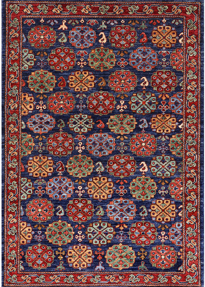 Ahgly Company Indoor Rectangle Mid-Century Modern Area Rugs, 7' x 9'