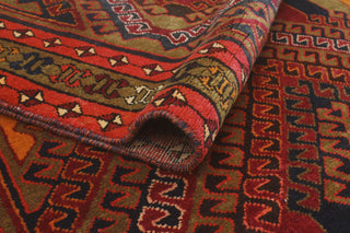 Fine Vintage Distressed Dastgir Burgundy/Charcoal Runner, 4'1x9'6