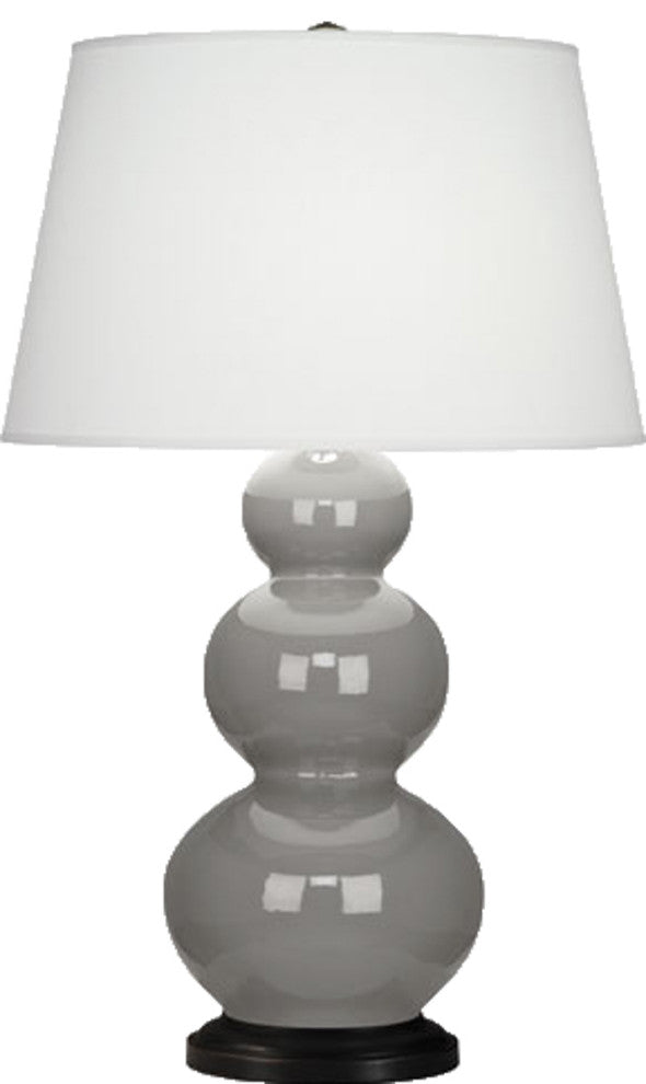Triple Gourd Table Lamp, Smokey Taupe