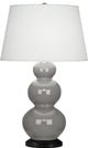 Triple Gourd Table Lamp, Smokey Taupe