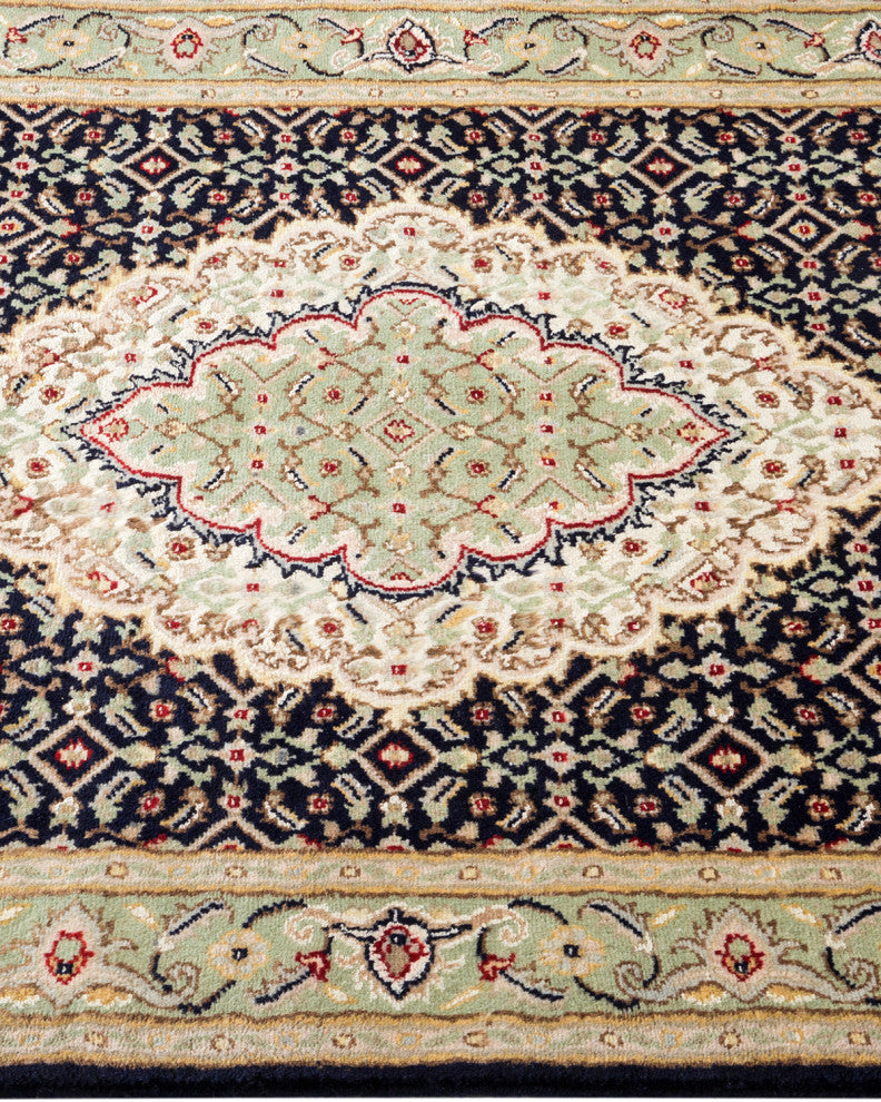 Mogul, One-of-a-Kind Hand-Knotted Area Rug Yellow, 2' 7 x 8' 2