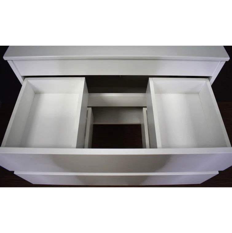 Salt 20Dx36" Floating Bathroom Vanity, Glossy White With Acrylic Top