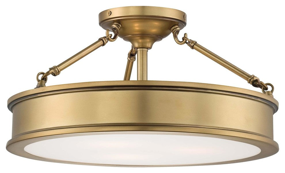 Minka-Lavery Harbour Point Three Light Semi Flush Mount 4177-249