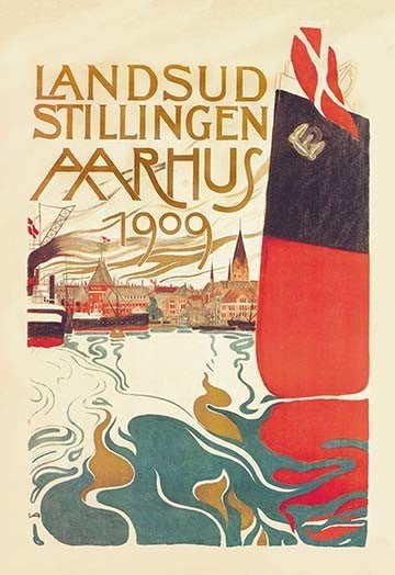 Landsud Stillingen Aarhus - Fine Art Giclee Print 24" x 36"