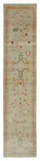 Rug N Carpet - Handwoven Oriental 2' 7" x 12' 0" Runner Oushak Area Rug